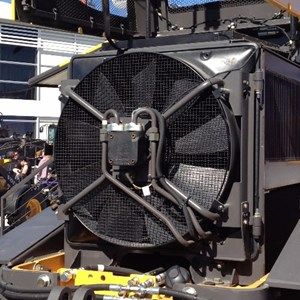 Fläktskydd på en fläkt hos en kund